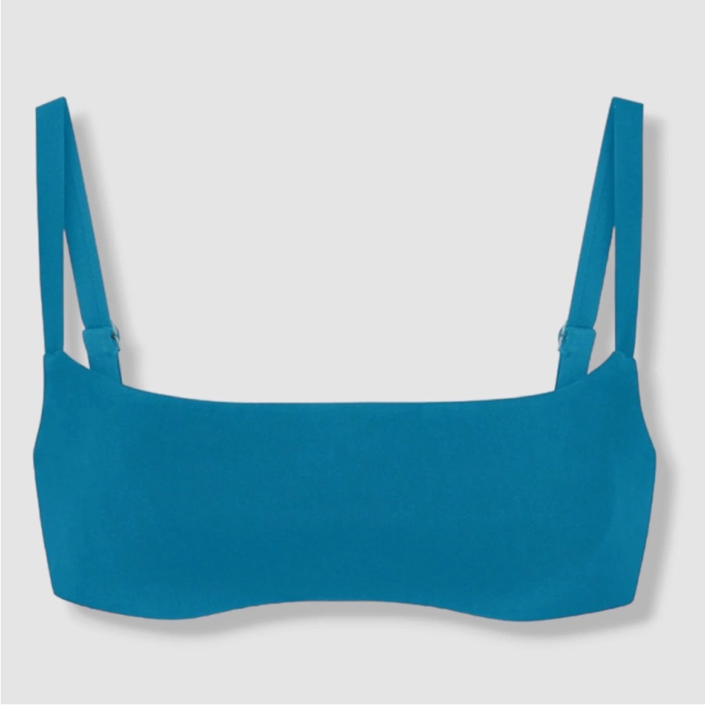 Anemos Square Neck Bikini Top in Cerulean